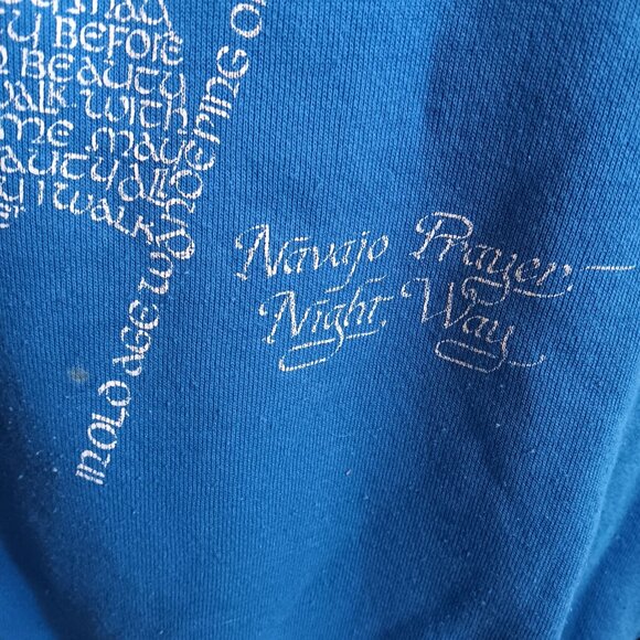 XL Vintage Sweatshirt Southwest Indian Foundation Navajo Prayer Hanes 1990's USA - Picture 3 of 8